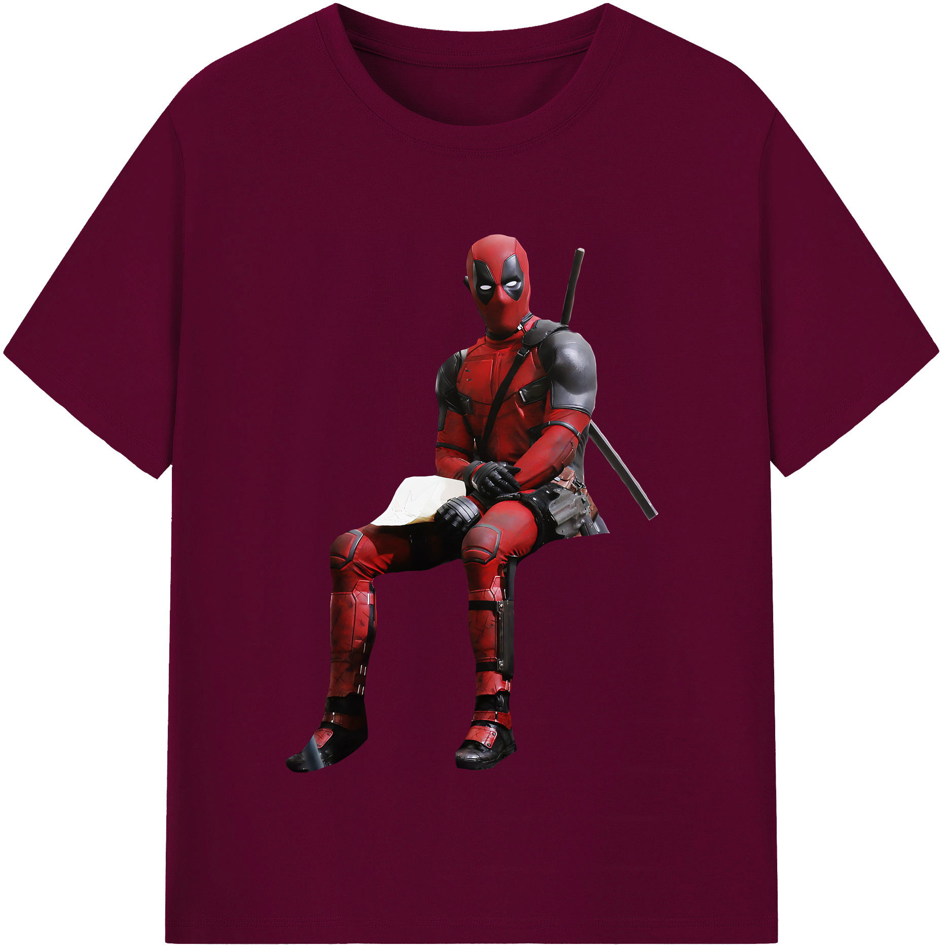 （画像用） Deadpool デッドプール レディースカジュアルプリントTシャツ（綿100％）